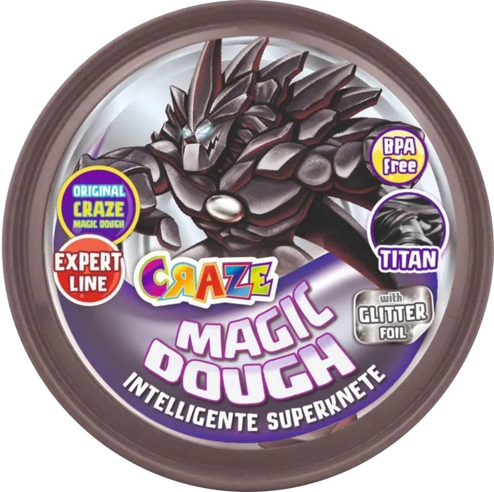 

Тесто для лепки Craze Magic Dough Попрыгунчик Титан 34903.C (черный)