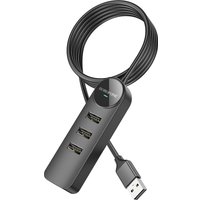 USB-хаб Borofone DH6 USB Type-A (3 x USB 2.0, 1.2 м)