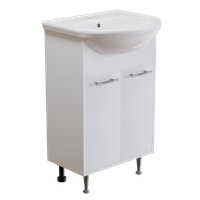  Mixline Тумба с умывальником АлАн-55 554982 + Уют 55 (белый)