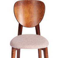 Стул TetChair Diamante мягкое сиденье (коричневый/бежевый)