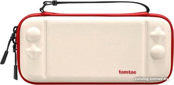 Чехол для приставки Tomtoc FancyCase G05 Slim для Nintendo Switch/Nintendo Switch OLED (белый/красный)