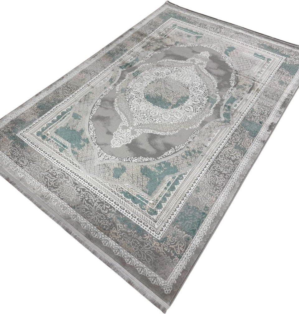 

Ковер для жилой комнаты Radjab Carpet Афина Прямоугольник 1032A 12974RK (2.4x3.4, Grey/Green)