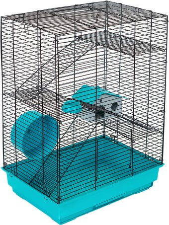 Клетка Eco Гоша-4 4034 (бирюзовый/черный)