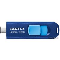 USB Flash ADATA UC300 32GB (синий/голубой)
