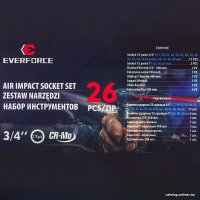 Набор трещотка с головками Everforce EF-68262-9MPB (26 предметов)