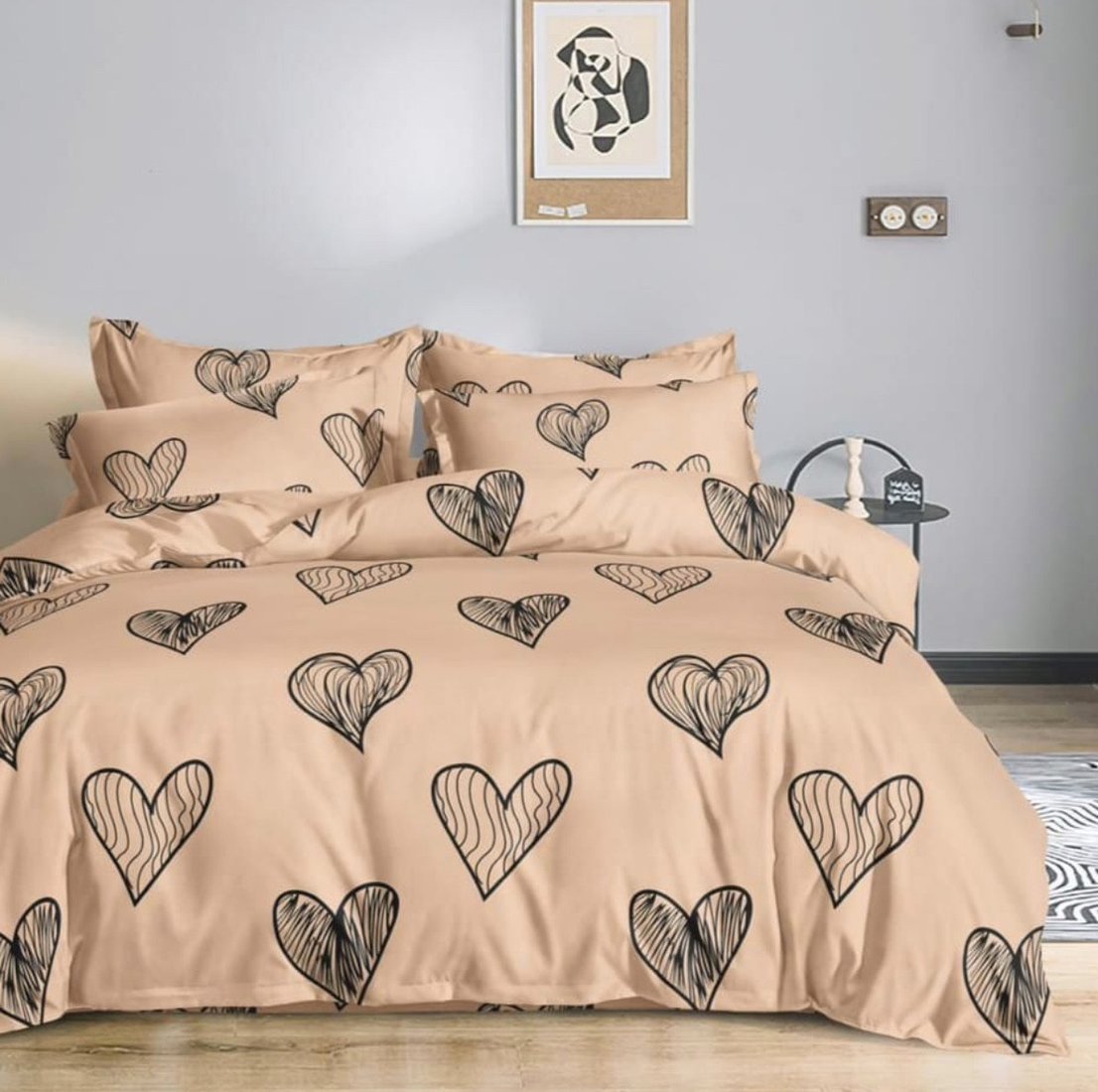 

1.5-спальный комплект постельного белья Alleri Эко Сатин 1.5сп СС-573