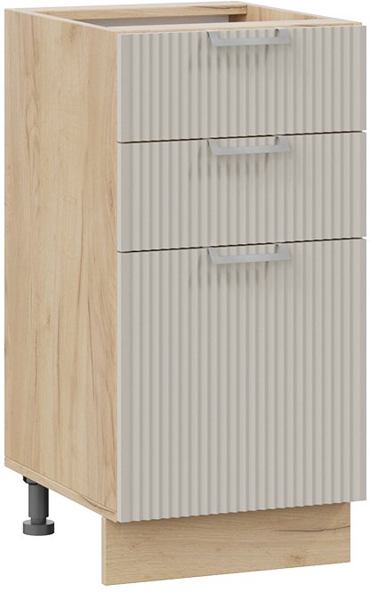 

Шкаф напольный Трия Кимберли 1Н4Я3 (дуб крафт золотой/крем)