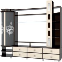 Стенка Bravo Мебель Палермо бар слева (дуб венге/дуб молочный)