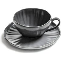 Чашка Stenova Home Lotus 61411136 (черный фарфор)