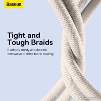 Кабель Baseus Crystal Shine USB Type-A - Lightning (2 м, розовый)