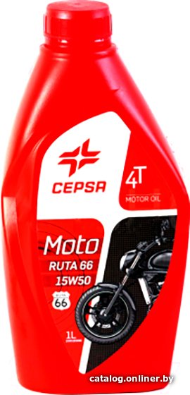 Моторное масло CEPSA Moto 4T Ruta 66 15W-50 1л