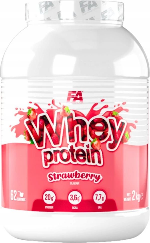 

Протеин сывороточный (концентрат) FA Engineered Nutrition Wellness Line Whey Protein от Fitness Authority (2 кг, клубника)