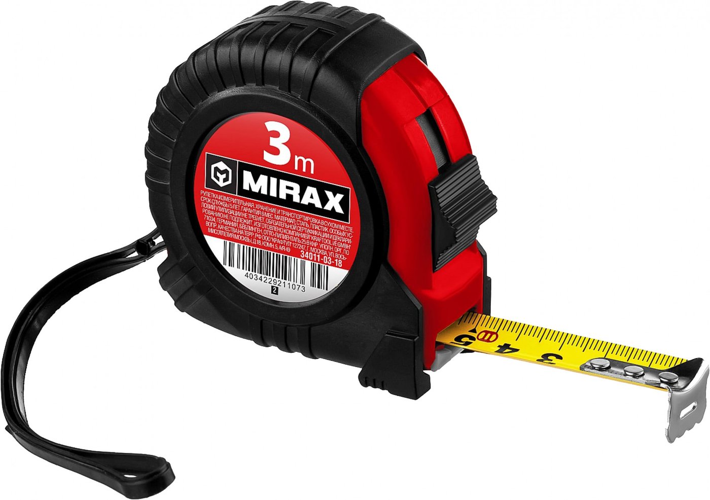 

Рулетка Mirax 34011-03-18-z02