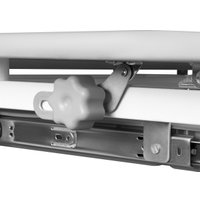 Ученический стол Anatomica Ara с подставкой для книг и выдвижным органайзером (белый/серый)