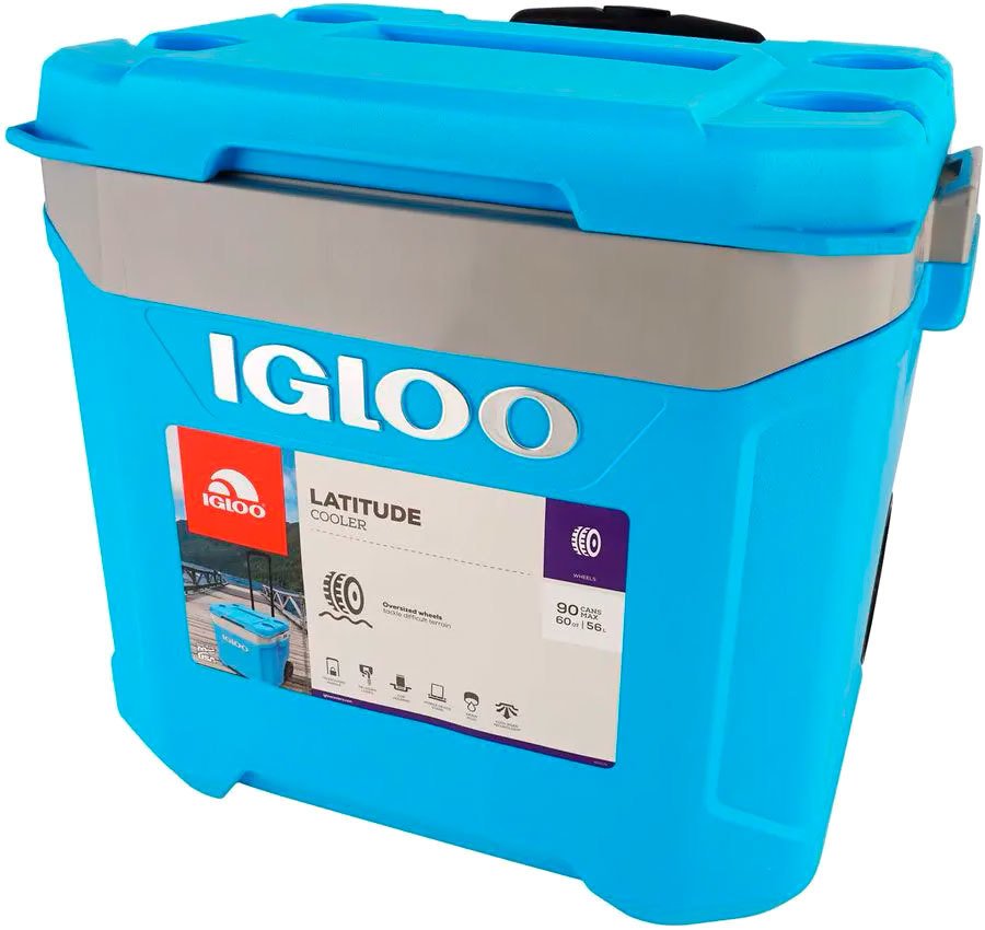 

Термобокс Igloo Latitude Cooler 00034664 56л (голубой/серебристый)