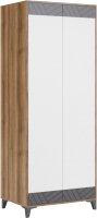 

Шкаф распашной Алисия Гринвич мод 8 (авелано/белый/темно-серый)