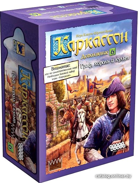 

Настольная игра Мир Хобби Каркассон. Граф, король и культ