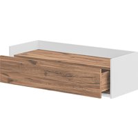 Тумба Неман мебель Модена МН-048-09-Ц3 (дуб эллисон темный/белый гладкий)
