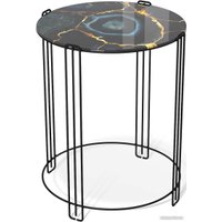 Журнальный столик Sheffilton SHT-CT53 (титановый кварц/черный муар)