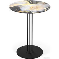 Журнальный столик Sheffilton SHT-CT55/H43 (черный алмаз/черный муар)