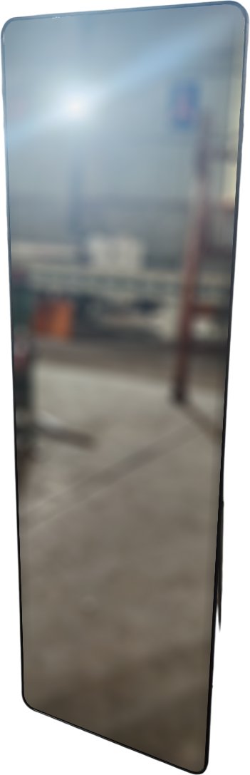 Зеркало Saniteco L-aluminum 160x50 (черный)