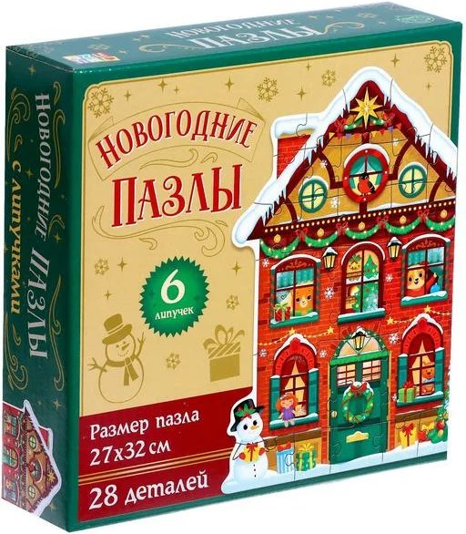 

Пазл Puzzle Time Новогодний дом 6885443 (28 эл)