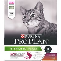 Сухой корм для кошек Pro Plan Sterilised Adult OptiSavour с уткой и печенью 400 г