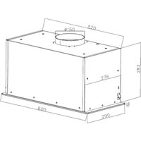 Кухонная вытяжка ZorG Star 1080 60 S-GC (черный)
