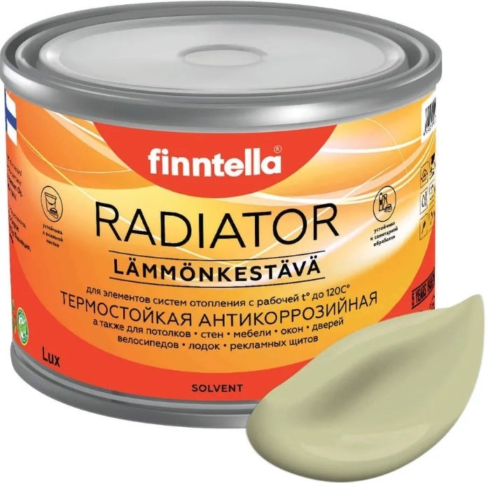 

Краска Finntella Radiator Lammin F-19-1-1-FL034 0.9 л (бледно-зеленый)