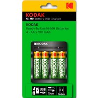 Аккумуляторы + зарядное Kodak USB Overnight charger + AA 2700mAh