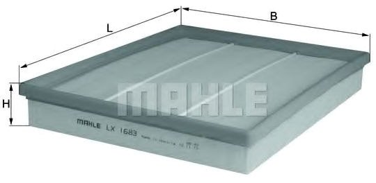 

Воздушный фильтр Mahle Knecht LX1683