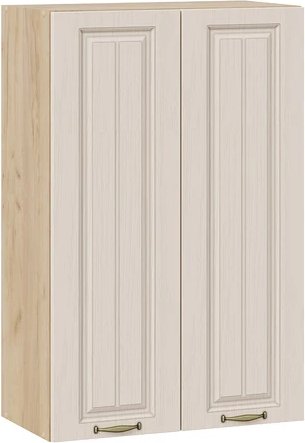 

Шкаф навесной Трия Лина 1ВВ6 с двумя дверями (дуб крафт золотой/крем)