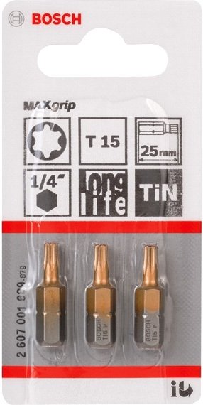 

Набор бит Bosch 2607001689 (3 предмета)