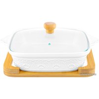 Форма для запекания Elan Gallery Белый узор 540526