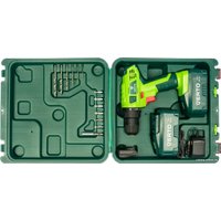 Дрель-шуруповерт Verto 50G187 (с 2-мя АКБ, кейс, оснастка)