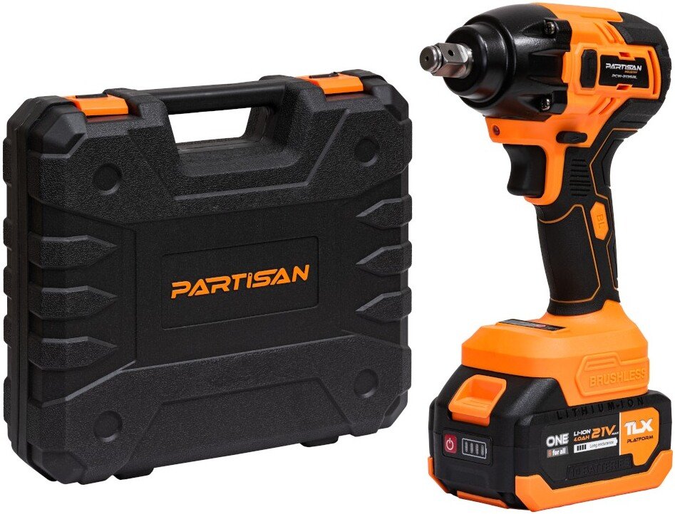 

Гайковерт Partisan PCW-2135BL (с 2-мя АКБ, кейс)