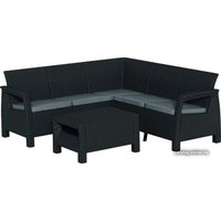 Набор садовой мебели Curver Corfu Relax set (графит/светло-серый) [227816]