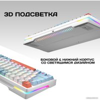 Клавиатура Cyberlynx ZA87 White Blue Orange (TNT Yellow)