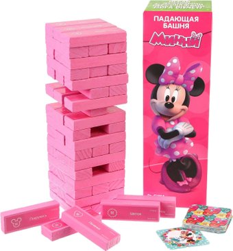 Настольная игра Sima-Land Падающая башня. Для лучших подруг. Минни Маус 1175664
