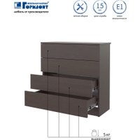 Комод Горизонт Нео 760 4 ящика (венге)