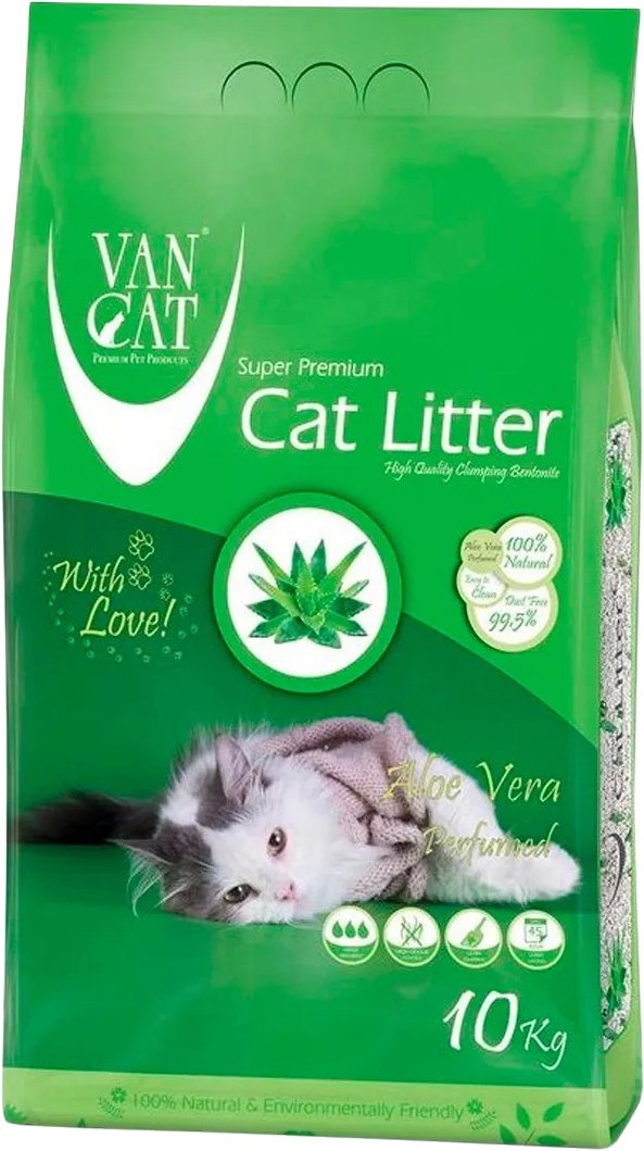 

Наполнитель для туалета Van Cat Aloe Vera с ароматом алое вера 10 кг