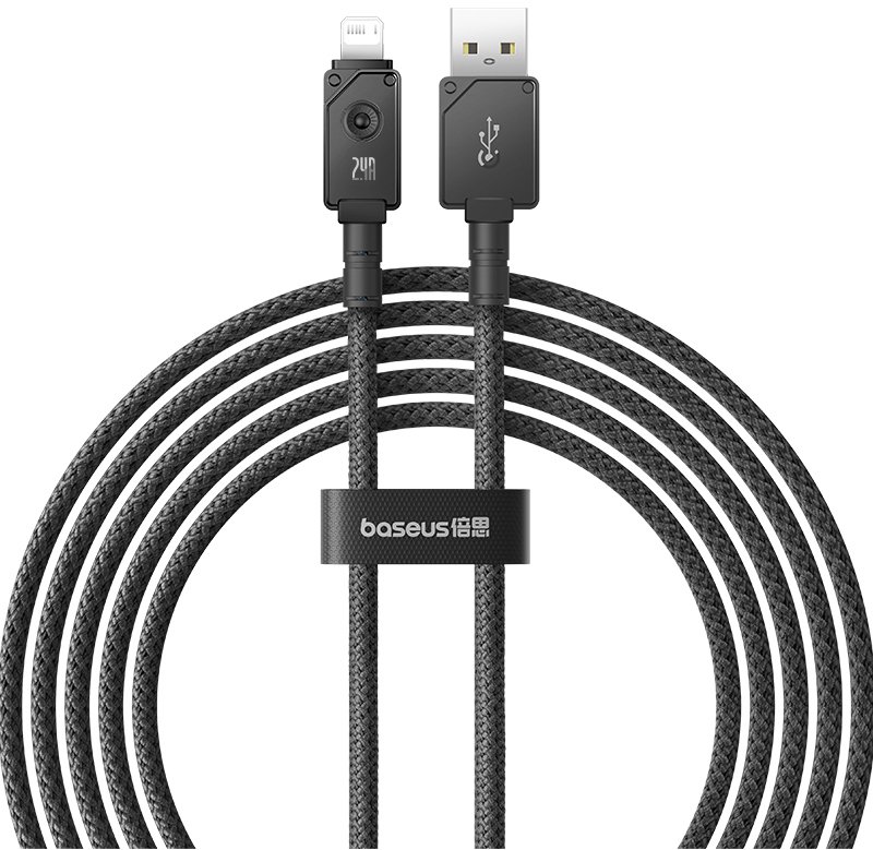 

Кабель Baseus Unbreakable Series USB Type-A - Lightning (2 м, черный)