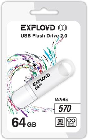 

USB Flash Exployd 570 64GB (белый) [EX-64GB-570-White]