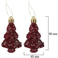 Елочная игрушка Золотая сказка Burgundy Style 592591 (бордо)