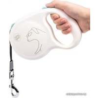 Поводок-рулетка Jordan&Judy Pet Retractable Rope PE042 (белый)