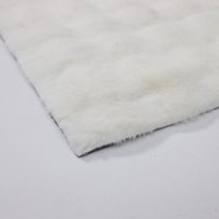 Коврик для кухни AksHome Buble Faux Fur (80x150, белый)