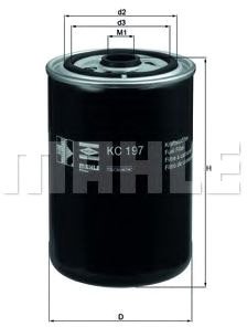 

Топливный фильтр Mahle Knecht KC197
