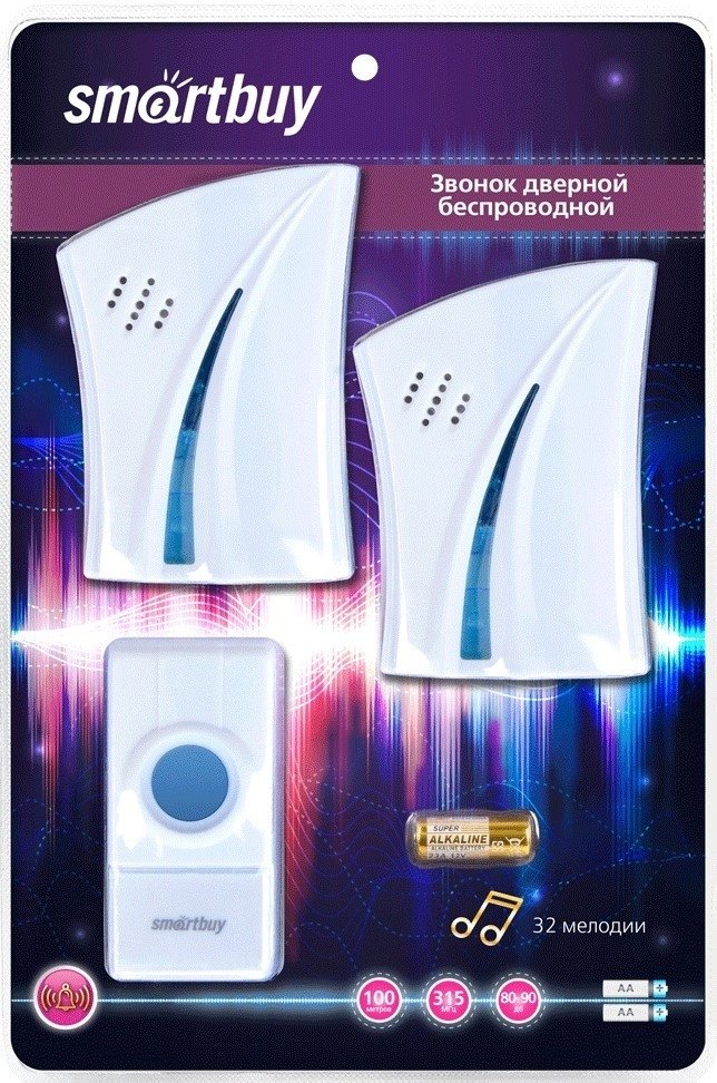 

Беспроводной дверной звонок SmartBuy SBE-21-DP5-32