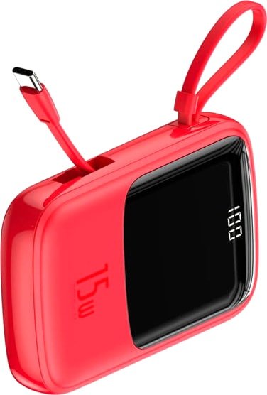 

Внешний аккумулятор Baseus Qpow Digital Display PPQD-A09 10000mAh (красный)