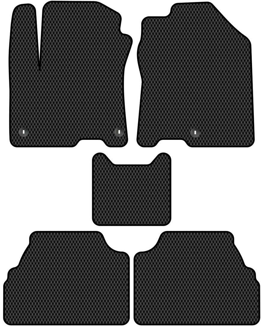 

Комплект ковриков для авто Alicosta Hyundai Kona Electric (suv / OS) 2018 - Н.В. (черный, ромб)